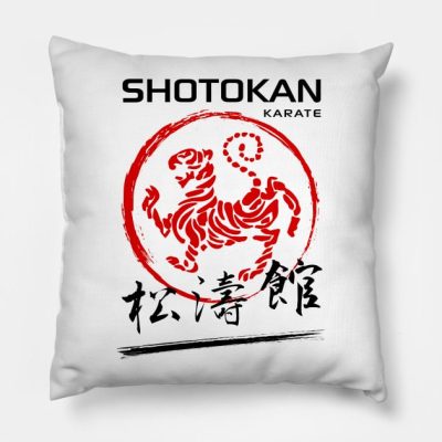 Shotokan Karate Tiger Throw Pillow Official Karate Merch