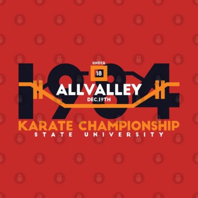 Karate Kid Karate Championship Throw Pillow Official Karate Merch