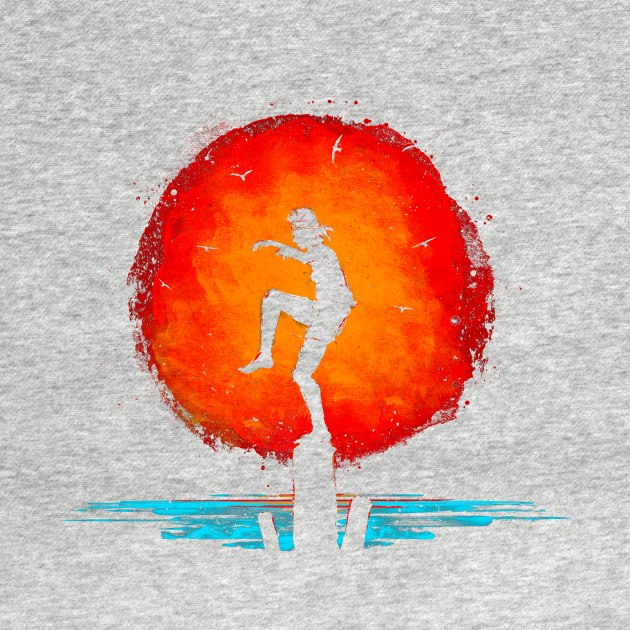 293663_1-1 Karate Kid Minimal Tribute Painting T-Shirt Official Karate Merch