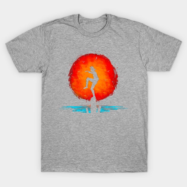 293663_1 Karate Kid Minimal Tribute Painting T-Shirt Official Karate Merch