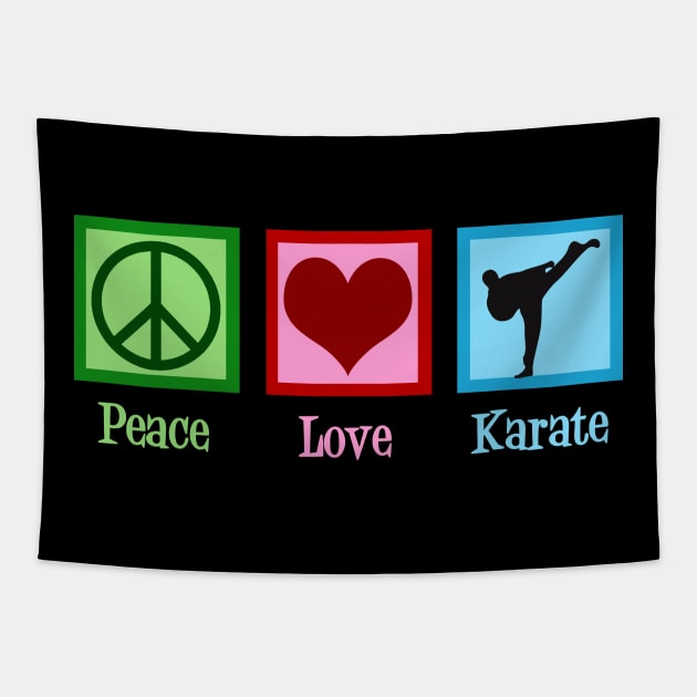 3652596_0-3 Peace Love Karate Tapestry Official Karate Merch