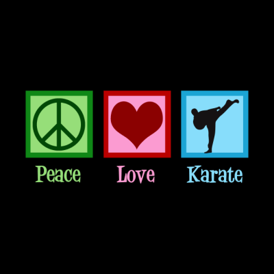 Peace Love Karate Tapestry Official Karate Merch