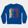 Retro Karate Pose Silhouette Crewneck Sweatshirt Official Karate Merch