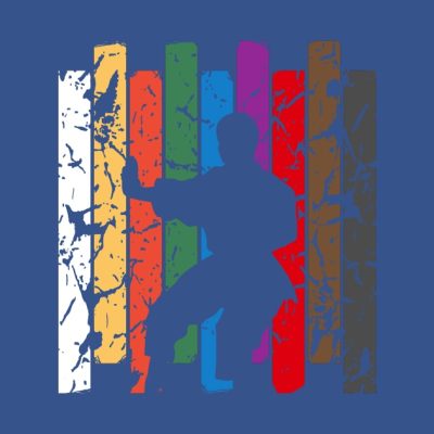 Retro Karate Pose Silhouette Crewneck Sweatshirt Official Karate Merch