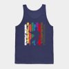 Retro Karate Pose Silhouette Tank Top Official Karate Merch