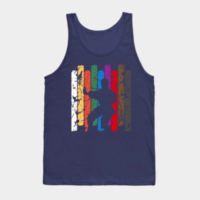 Retro Karate Pose Silhouette Tank Top Official Karate Merch
