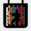 Retro Karate Pose Silhouette Tote Official Karate Merch