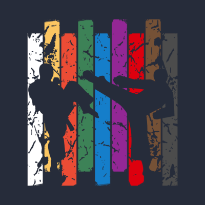 Retro Karate Silhouette Crewneck Sweatshirt Official Karate Merch