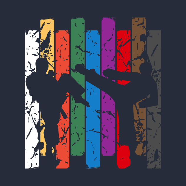 4838050_0-1 Retro Karate Silhouette Crewneck Sweatshirt Official Karate Merch