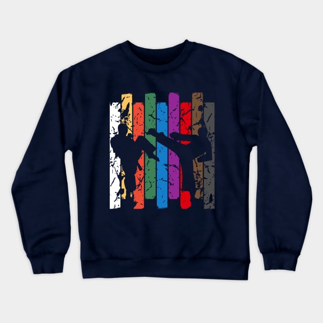 4838050_0-14 Retro Karate Silhouette Crewneck Sweatshirt Official Karate Merch