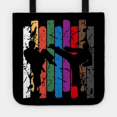 Retro Karate Silhouette Tote Official Karate Merch