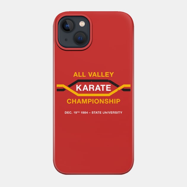 627841_1-5 All Valley Karate Championship Aged Look Phone Case Official Karate Merch