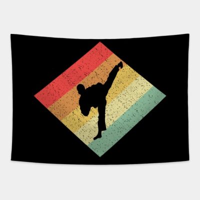 Retro Vintage 80S Karate Gift For Karateka Tapestry Official Karate Merch