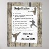 dojo rules karate martial arts class poster r5de05f8a03974e33a9e6faaf5e44f8c0 wvw 8byvr 1000 - Karate Gifts