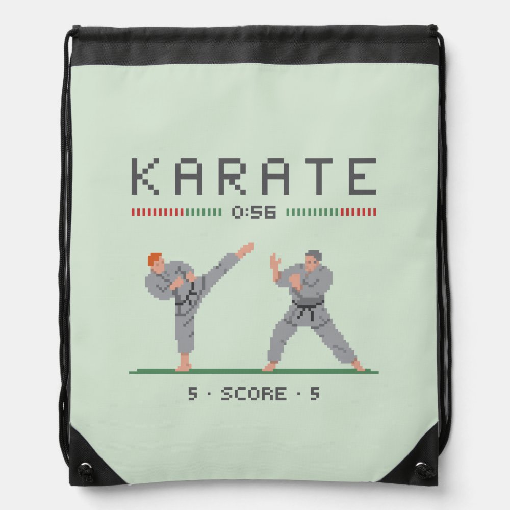 karate_video_game_drawstring_bag-rb0c1690240914449bd2cda51aa9395c5_zffcx_1000 karate video game drawstring bag - Karate Gifts