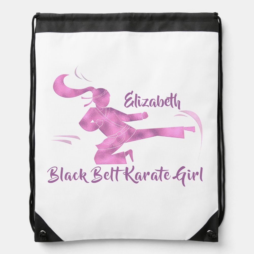 sports kids cute japan martial arts karate girl drawstring bag - Karate Gifts