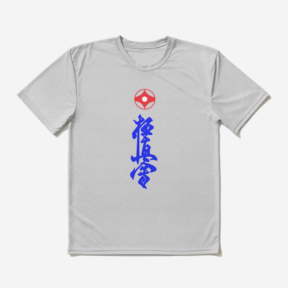 ssrcoactive_tshirtflatlayheather_greyfrontsquare1000x1000-3 Kyokushin Karate (Blue) T-Shirt Official Karate Merch