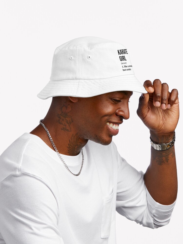 ssrcobucket_hatmensfafafaca443f4786sidetall_portrait750x1000-bgf8f8f8.u2-4 Karate Girl Definition Bucket Hat Official Karate Merch