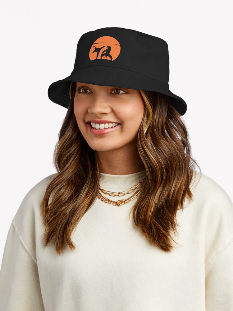ssrcobucket_hatwomens10101001c5ca27c6fronttall_portrait750x1000-bgf8f8f8.u2-3 Karate Sunset Bucket Hat Official Karate Merch