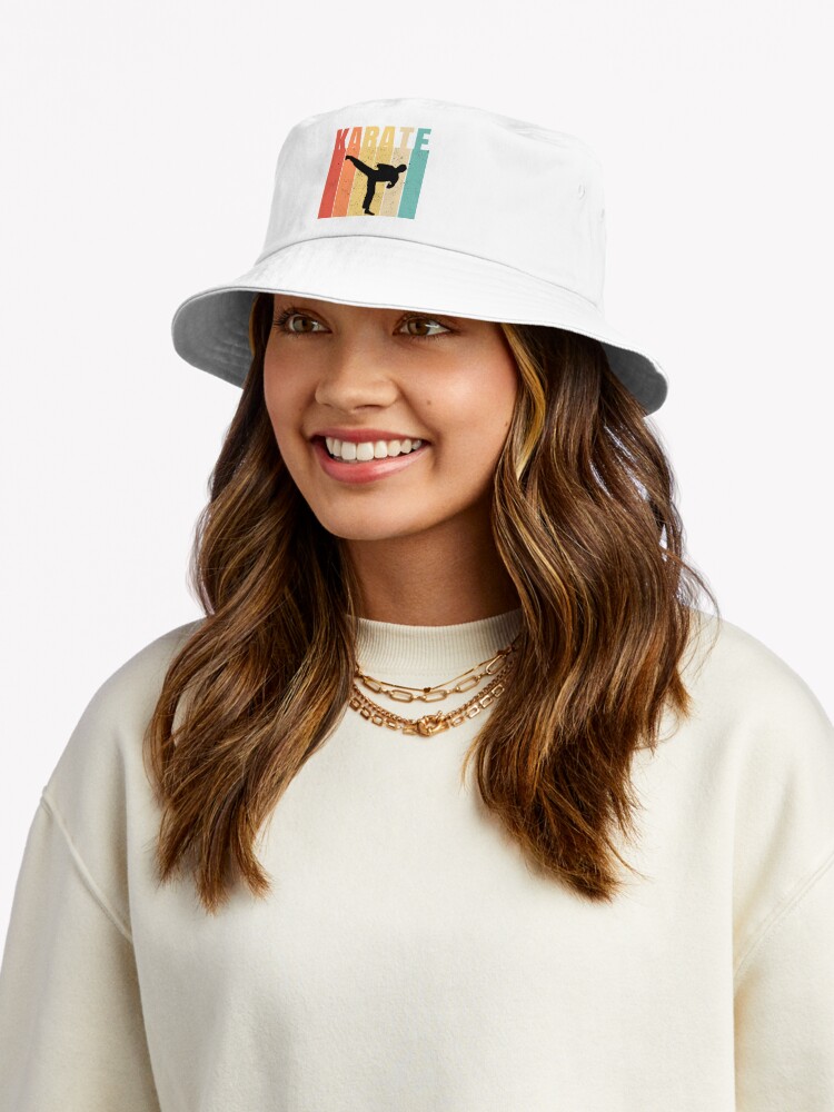 ssrcobucket_hatwomensfafafaca443f4786fronttall_portrait750x1000-bgf8f8f8.u2 Retro Karate, Vintage Karate Bucket Hat Official Karate Merch