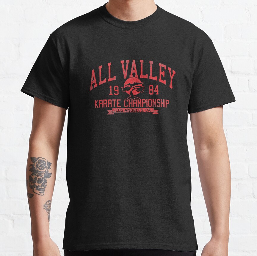 ssrcoclassic_teemens10101001c5ca27c6front_altsquare_product1000x1000.u1-5 1984 All Valley Karate Championship T-Shirt Official Karate Merch
