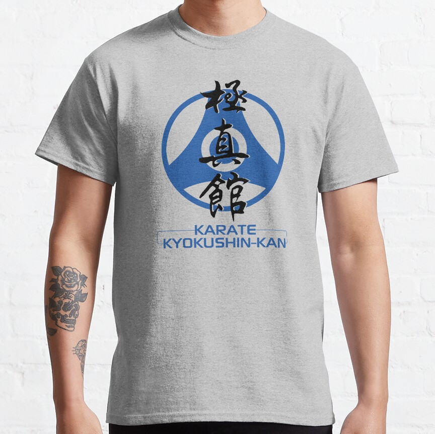 ssrcoclassic_teemensheather_greyfront_altsquare_product1000x1000.u1-15 Kyokushin-Kan Kanku & Kanji T-Shirt Official Karate Merch