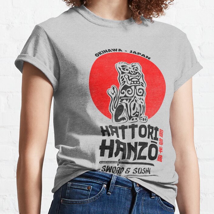 ssrcoclassic_teewomensheather_greyfront_altsquare_product1000x1000.u1 Hattori Hanzo T-Shirt Official Karate Merch