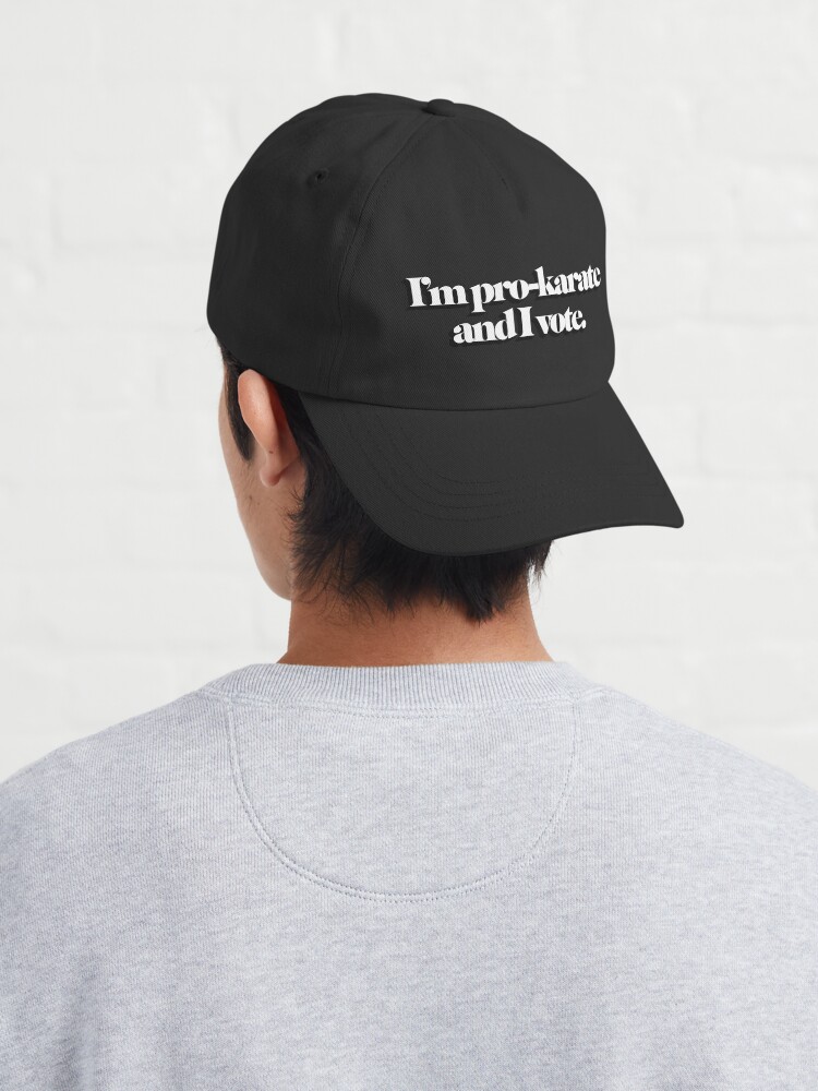ssrcodad_hatmens10101001c5ca27c6back_fronttall_portrait750x1000-bgf8f8f8 I'M Pro-Karate And I Vote. Cap Official Karate Merch