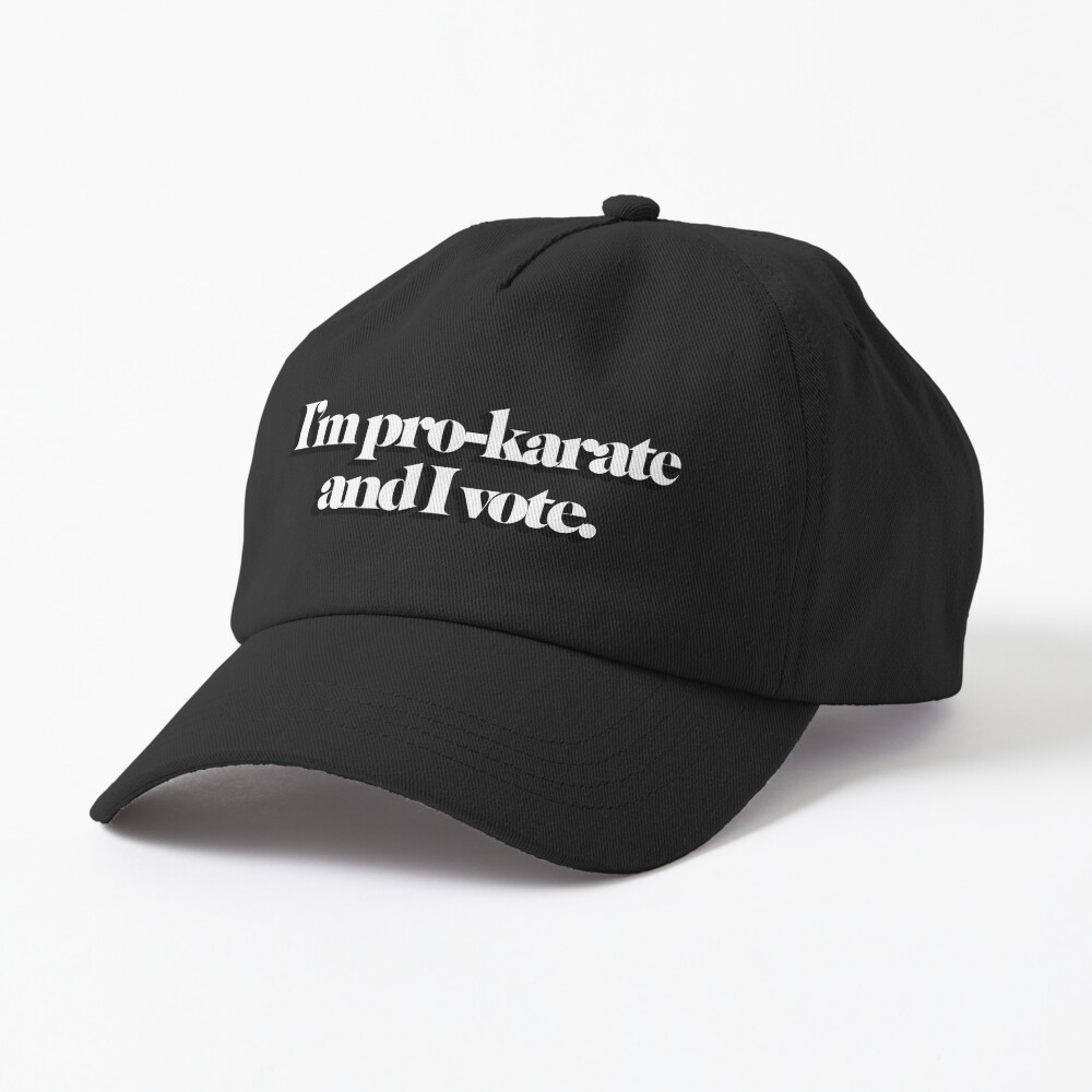 ssrcodad_hatproduct10101001c5ca27c6front_three_quartersquare1000x1000-bgf8f8f8-5 I'M Pro-Karate And I Vote. Cap Official Karate Merch