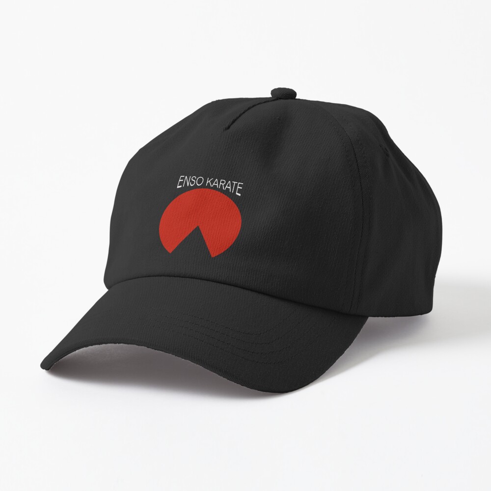 ssrcodad_hatproduct10101001c5ca27c6front_three_quartersquare1000x1000-bgf8f8f8-6 Enso Karate White Text Cap Official Karate Merch