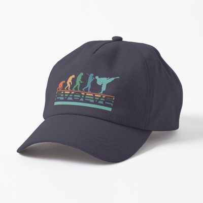 Funny Nerdy Evolve Karate Tae Kwon Do Evolution Martial Arts Geek Gift Cap Official Karate Merch