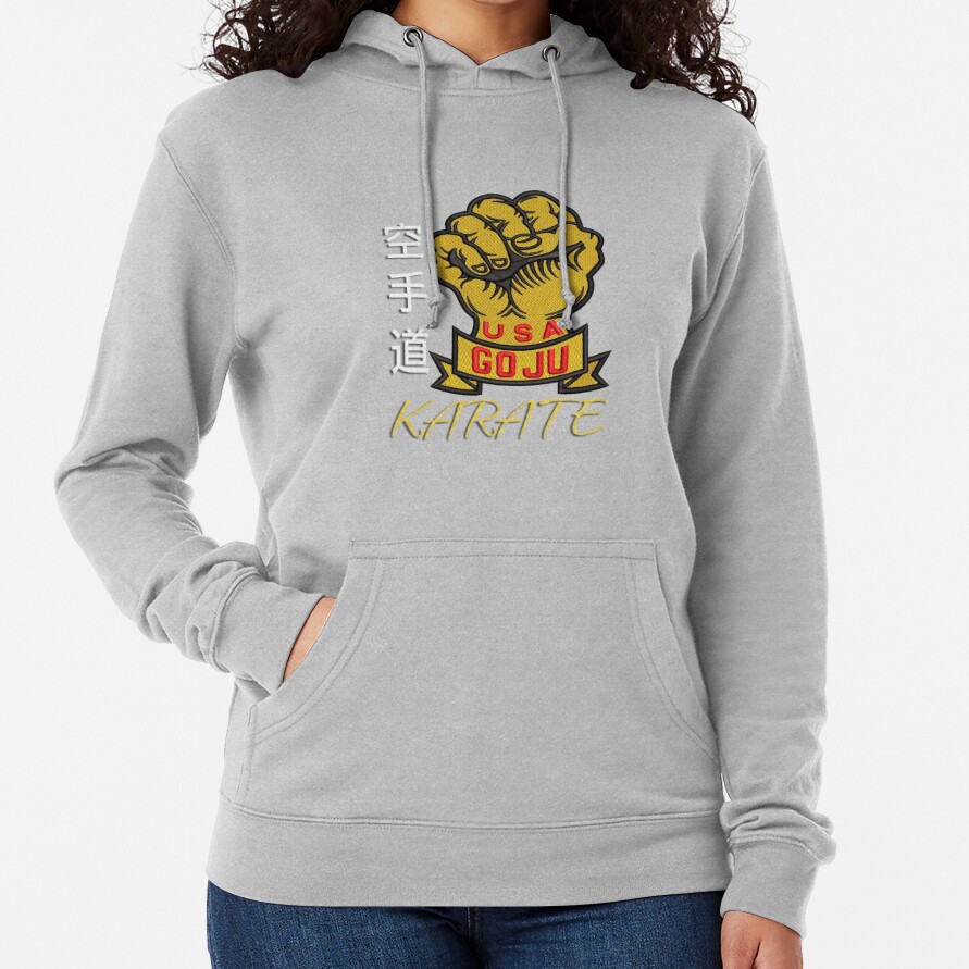 ssrcolightweight_hoodiewomensheather_greyfrontsquare_productx1000-bgf8f8f8-1 Karate Goju-Ryu (Golden Fist Usa) 1 Hoodie Official Karate Merch