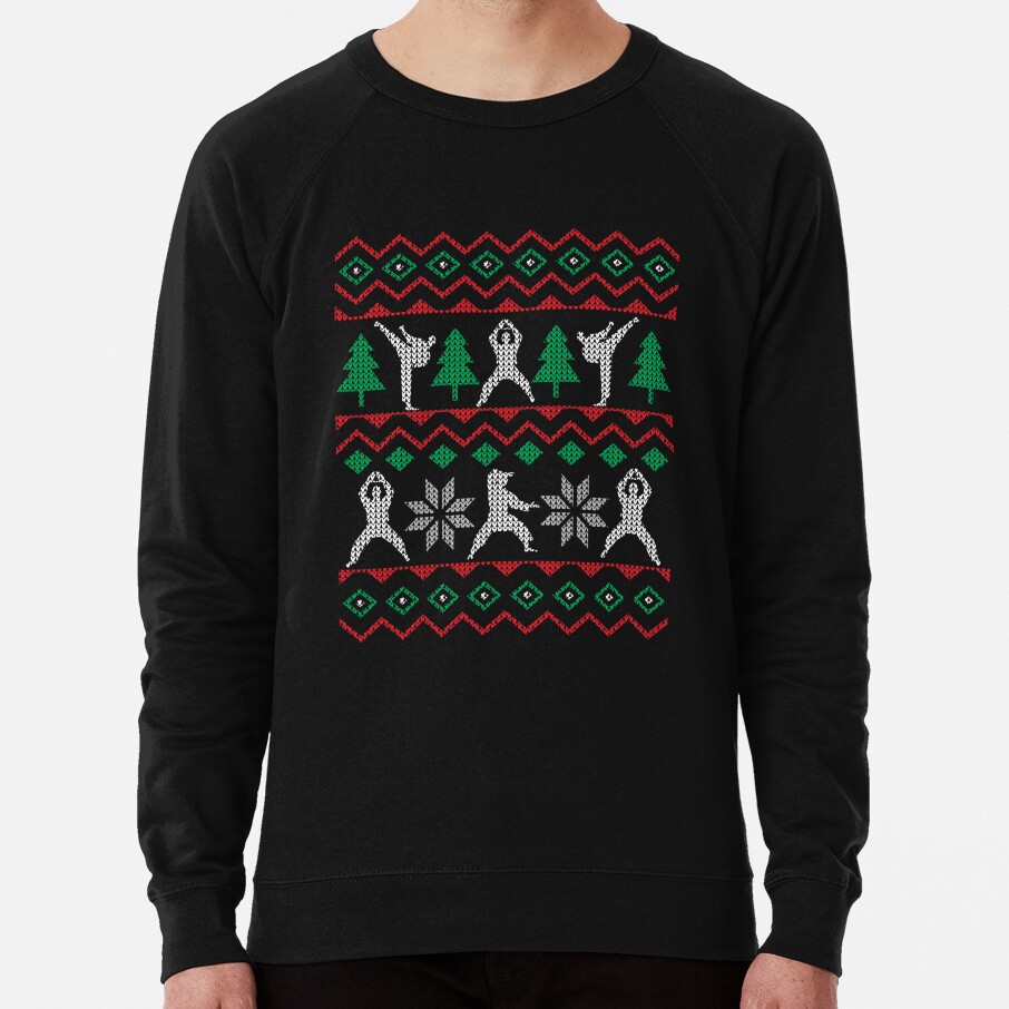 ssrcolightweight_sweatshirtmens10101001c5ca27c6frontsquare_productx1000-bgf8f8f8-17 Ugly Christmas Karate Sweater Sweatshirt Official Karate Merch