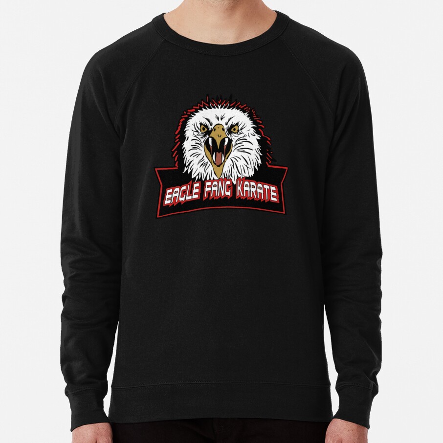 ssrcolightweight_sweatshirtmens10101001c5ca27c6frontsquare_productx1000-bgf8f8f8 Eagle Fang Karate Logo Sweatshirt Official Karate Merch
