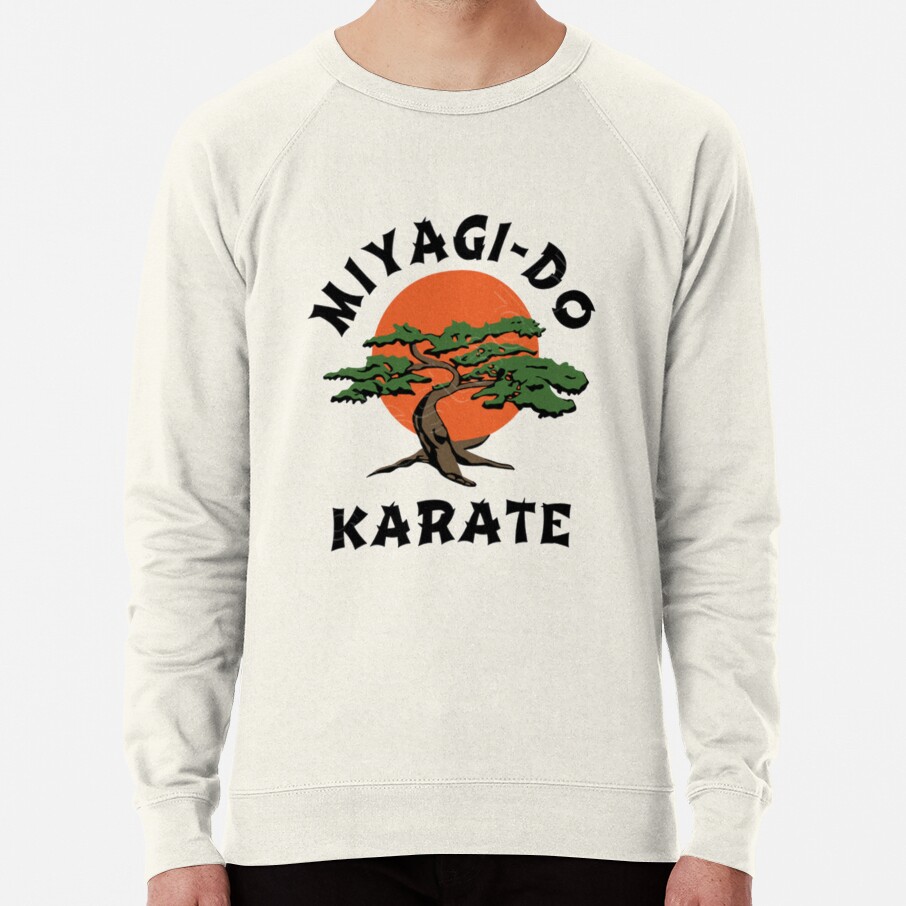 ssrcolightweight_sweatshirtmensoatmeal_heatherfrontsquare_productx1000-bgf8f8f8-4 Miagi Do Karate T Shirt Pullover Sweatshirt Sweatshirt Official Karate Merch