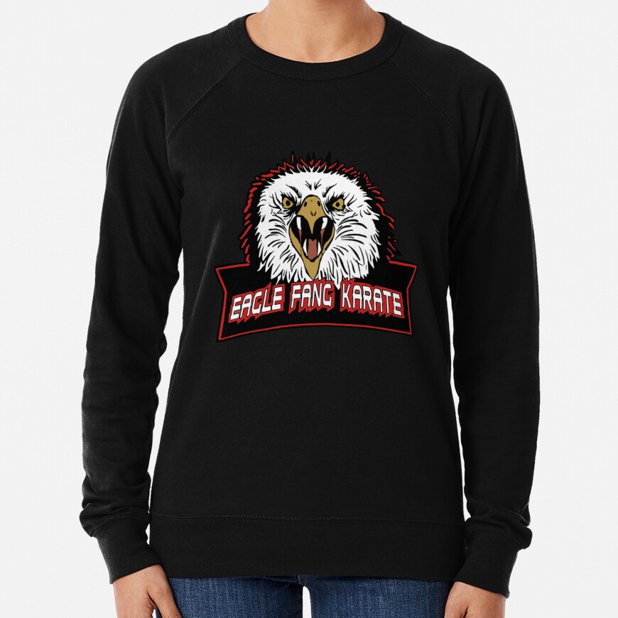 ssrcolightweight_sweatshirtwomens10101001c5ca27c6frontsquare_productx1000-bgf8f8f8 Eagle Fang Karate Logo Sweatshirt Official Karate Merch