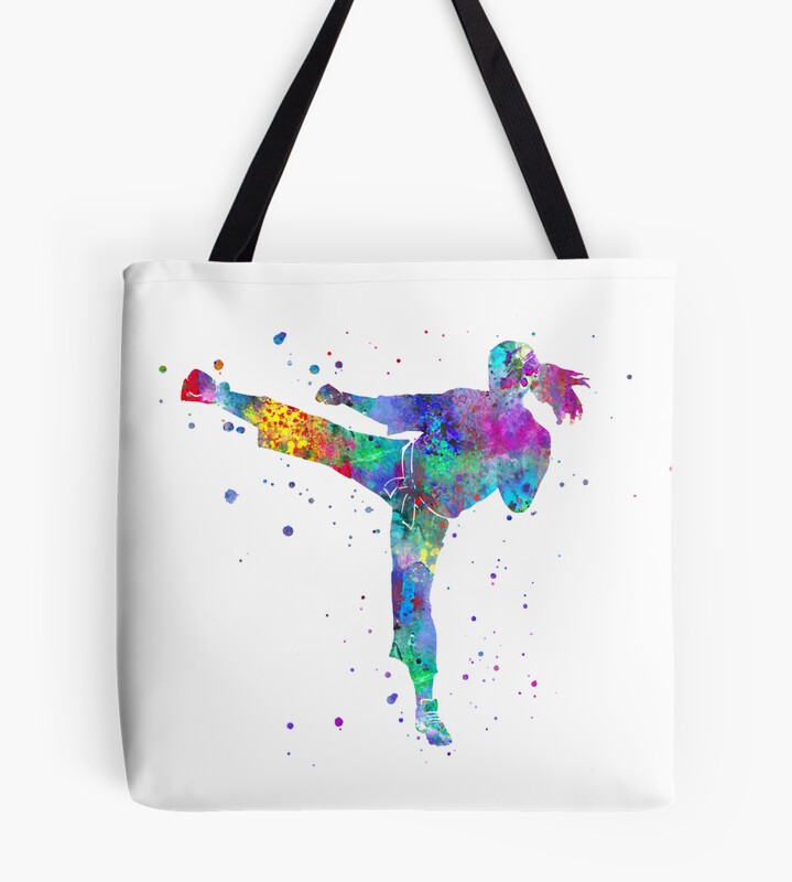 tb1040x1040large-c1198800800-bgf8f8f8.u8-1 Karate Fighter Girl Tote Bag Official Karate Merch