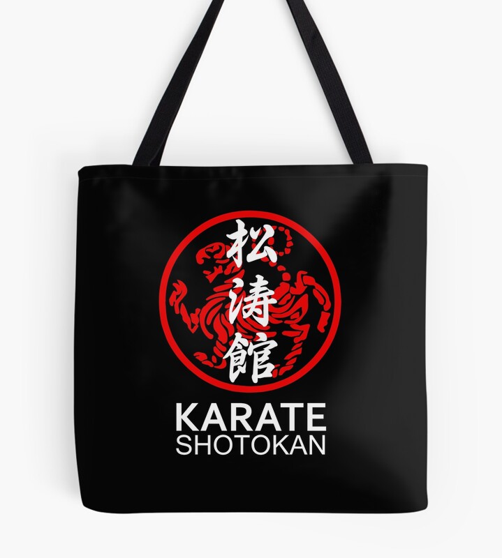 tb1040x1040large-c1198800800-bgf8f8f8.u8-8 Shotokan Karate Symbol And Kanji White Text Tote Bag Official Karate Merch