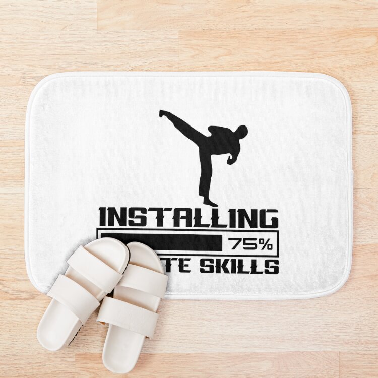 urbathmat_flatlay_context_smallsquare750x1000.1u5-7 Installing Karate Skills - Karate Skills - Karate Lover Desing Bath Mat Official Karate Merch