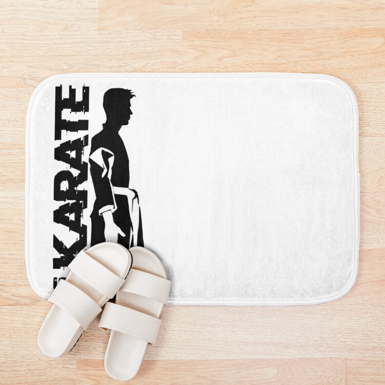 urbathmat_flatlay_context_smallsquare750x1000.1u5-9 Karate Is Respect Bath Mat Official Karate Merch