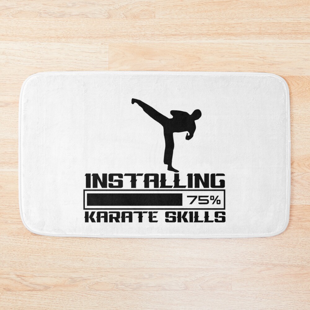 urbathmat_flatlay_largesquare1000x1000.1u5-7 Installing Karate Skills - Karate Skills - Karate Lover Desing Bath Mat Official Karate Merch