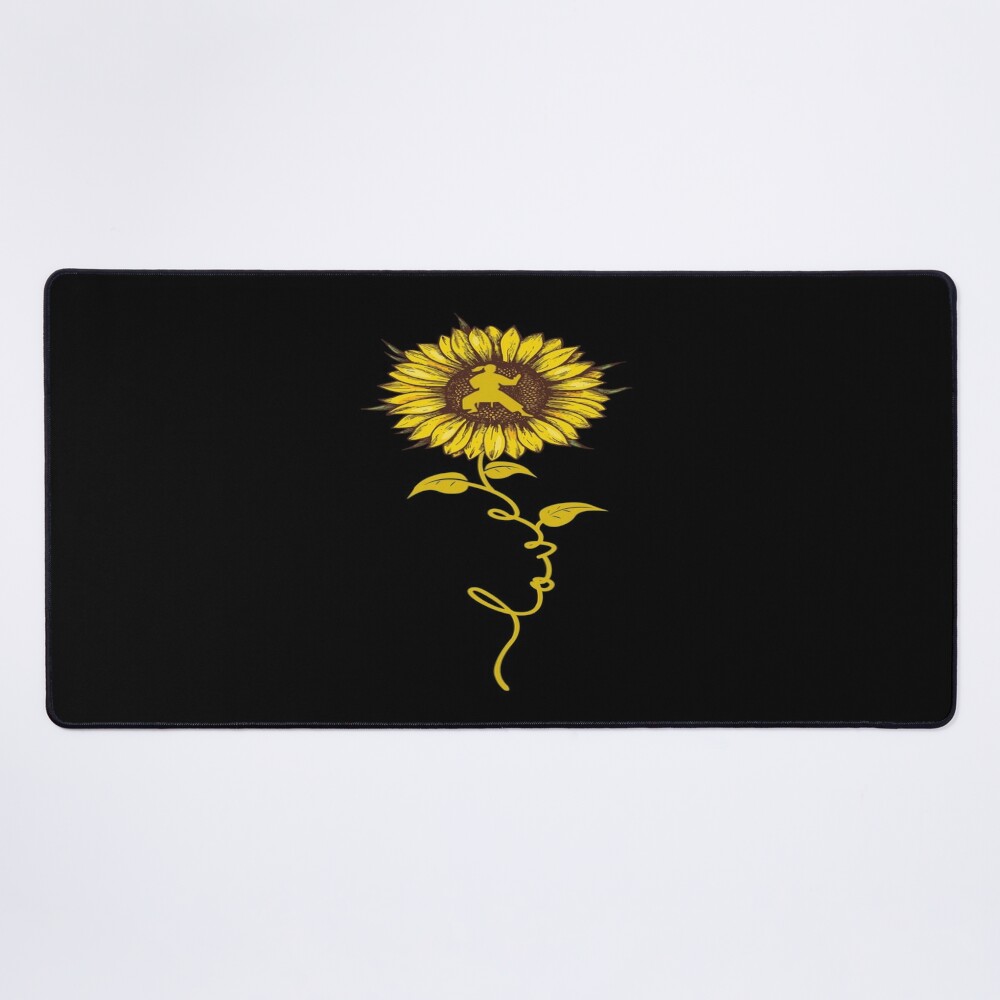 urdesk_mat_flatlaysquare1000x1000-13 Karate- Sunflower Love Mouse Pad Official Karate Merch