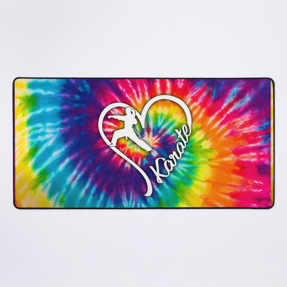 urdesk_mat_flatlaysquare1000x1000 Karate Tie Dye Mouse Pad Official Karate Merch