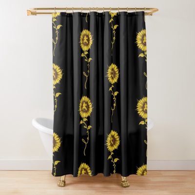 Karate- Sunflower Love Shower Curtain Official Karate Merch