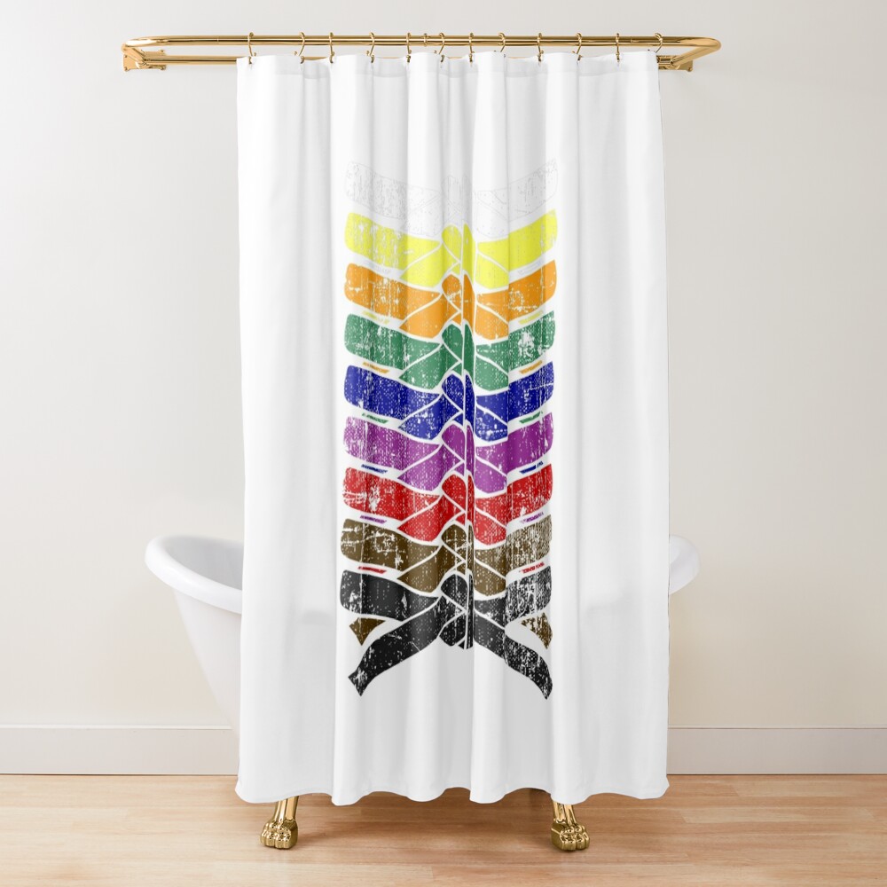 urshower_curtain_closedsquare1000x1000.1-6 Karate Sport Shower Curtain Official Karate Merch