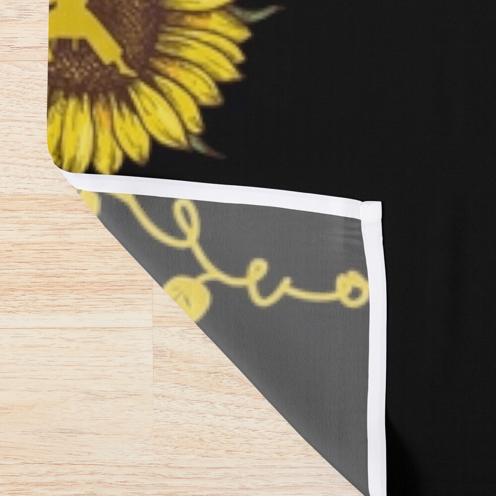 urshower_curtain_detailsquare1000x1000-13 Karate- Sunflower Love Shower Curtain Official Karate Merch