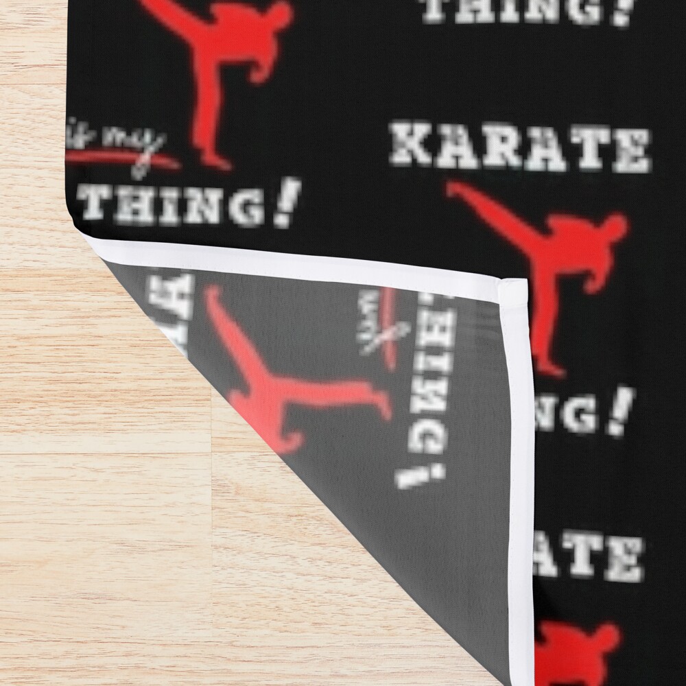 urshower_curtain_detailsquare1000x1000-14 Karate Is My Thing! Shower Curtain Official Karate Merch