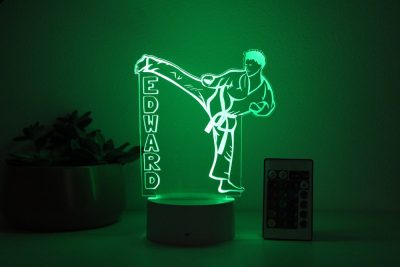 Personalized Player Name Karate Night Light - Karate Gifts